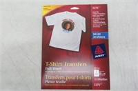 Avery T-Shirt Transfers for Inkjet Printers,