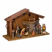 Kurt Adler Nativity Pieces with Figures and