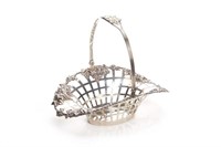American Gorham silver swing handle basket