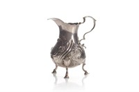 18th C Georgian English silver cream jug