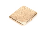 Birks yellow gold cigarette case