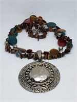 LARGE GAUDY NECKLACE