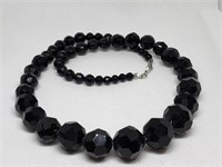 LARGE FACETED BEADED NECKLACE