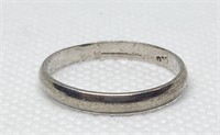 STERLING SILVER WEDDING BAND