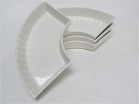 Set of 4 Fan Shape Plates