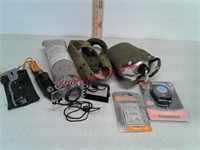 Survival kit with multi-tool knife braided rope