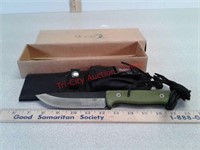 Elk Ridge Bushcraft knife with sheath and