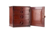 Victorian mahogany specimen cabinet