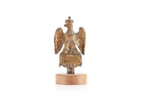 Napoleon III gilt metal  processional staff finial