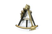 Antique marine surveyors brass sextant