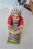 Vintage Battery Operated Native American Drummer