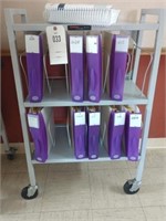Carsten Rolling Cart with Patient chart binders