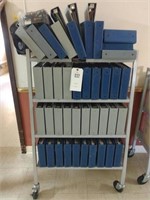 Carsten Rolling Cart with patient chart binders