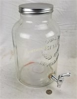 Large Glass Jar Drink Dispenser