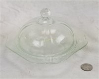 Clear Glass Covered Dome Plate Nice Design Dessert