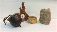 Handmade Pottery and Wood Items K14C