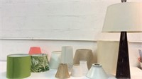 Collection of Lamp Shades and a Lamp K12A