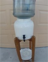 Vintage Porcelain Water Dispenser w/ Stand U12B