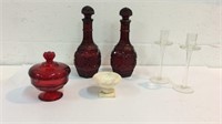 Cranberry Glass Decanters and More K13C