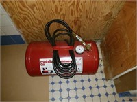 Red Mobile Air Tank