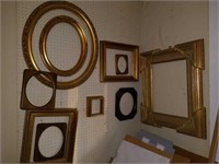 Lot of Misc Gold Gilded Style Frames & More