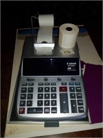 Canon MP 25DV calculator, watercolor paper