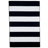 Black & White Stripe 1'8" x 7' Runner