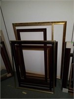 Lot of 9 Large Frames of Various Sizes