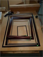 Lot of 9 Misc Picture Frames - Various Sizes
