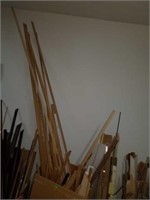 Large box of wooden framing supplies