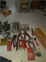 Estate lot misc tools, clamps, bits, etc