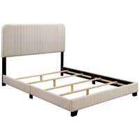 Delph MCM Style QUEEN  Upholstered Bed