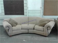 2-piece sectional, approx 12 ft wide