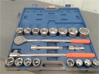 3/4" drive, 7/8" to 2", 21-piece socket wrench set