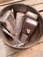 Bucket of welding rod