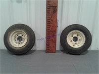 Small tires w/ rims, pair