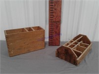 Wood tote, Jack Sprat Prunes wood box