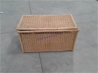 Wicker toy chest, some wicker loose