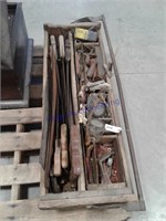 Carpenter's tool box w/ tools