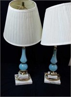 Very nice vintage marble base lamps these lamps