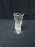 Lovely colorless vase approx 7 inches tall