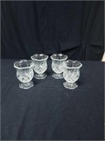 Group of 4 home interior votive holders approx 4