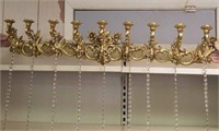 Elaborate candleholder wall unit approx size is