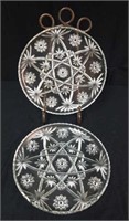 Beautiful pair of star of David trays approz 13
