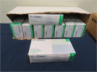 (9) Boxes of Medichoice Exam Gloves 100 Size Small