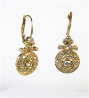 Penny Preville 18K Wire Drop Diamond Earrings