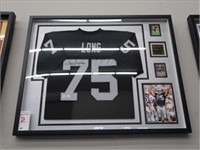 "HOWIE LONG OAKLAND RAIDERS" AUTOGRAPHED JERSEY