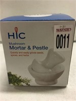 HIC MUSHROOM MORTAR & PESTLE