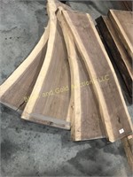 Lot of Four Rough Sawn Walnut Boards