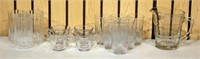 14 Pc Lot - Assorted Glass Set & Pitcher